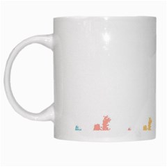 Border Frame Colorful Brush Strokes White Mug by Pakjumat