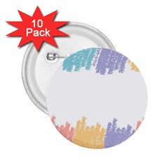 Border Frame Colorful Brush Strokes 2 25  Buttons (10 Pack)  by Pakjumat