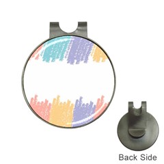 Border Frame Colorful Brush Strokes Hat Clips With Golf Markers by Pakjumat