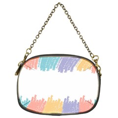 Border Frame Colorful Brush Strokes Chain Purse (one Side) by Pakjumat