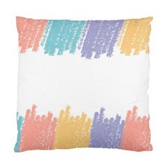 Border Frame Colorful Brush Strokes Standard Cushion Case (one Side) by Pakjumat