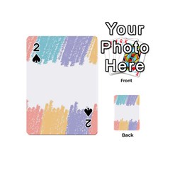 Border Frame Colorful Brush Strokes Playing Cards 54 Designs (mini) by Pakjumat