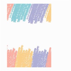 Border Frame Colorful Brush Strokes Small Garden Flag (two Sides) by Pakjumat