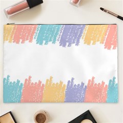 Border Frame Colorful Brush Strokes Cosmetic Bag (xxl) by Pakjumat