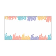 Border Frame Colorful Brush Strokes Yoga Headband by Pakjumat