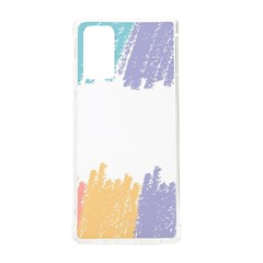 Border Frame Colorful Brush Strokes Samsung Galaxy Note 20 Tpu Uv Case by Pakjumat