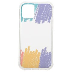 Border Frame Colorful Brush Strokes Iphone 12 Mini Tpu Uv Print Case	 by Pakjumat