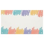 Border Frame Colorful Brush Strokes Banner and Sign 7  x 4  Front