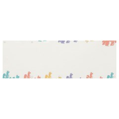 Border Frame Colorful Brush Strokes Banner And Sign 12  X 4  by Pakjumat