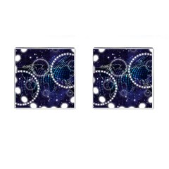 Continents Stars Networks Internet Cufflinks (square) by Pakjumat