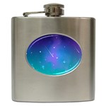 Stars Sky Cosmos Galaxy Hip Flask (6 oz) Front