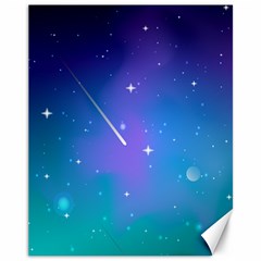 Stars Sky Cosmos Galaxy Canvas 11  X 14  by Pakjumat