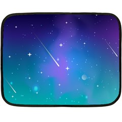 Stars Sky Cosmos Galaxy Fleece Blanket (mini) by Pakjumat