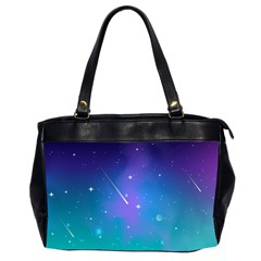 Stars Sky Cosmos Galaxy Oversize Office Handbag (2 Sides) by Pakjumat