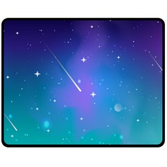 Stars Sky Cosmos Galaxy Fleece Blanket (medium) by Pakjumat