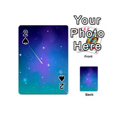 Stars Sky Cosmos Galaxy Playing Cards 54 Designs (mini) by Pakjumat