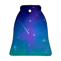 Stars Sky Cosmos Galaxy Ornament (bell) by Pakjumat