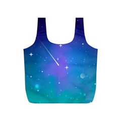 Stars Sky Cosmos Galaxy Full Print Recycle Bag (s) by Pakjumat