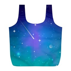 Stars Sky Cosmos Galaxy Full Print Recycle Bag (l) by Pakjumat