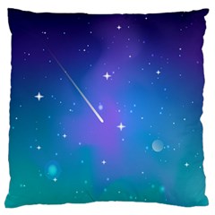 Stars Sky Cosmos Galaxy Standard Premium Plush Fleece Cushion Case (two Sides) by Pakjumat