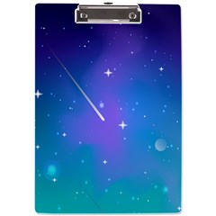 Stars Sky Cosmos Galaxy A4 Acrylic Clipboard by Pakjumat