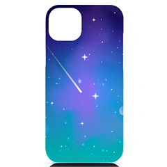 Stars Sky Cosmos Galaxy Iphone 14 Plus Black Uv Print Case by Pakjumat