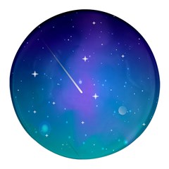 Stars Sky Cosmos Galaxy Round Glass Fridge Magnet (4 Pack) by Pakjumat