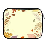 Autumn Border Frame Background Apple iPad 2/3/4 Zipper Cases Front