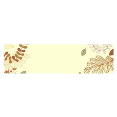 Autumn Border Frame Background Oblong Satin Scarf (16  X 60 ) by Pakjumat