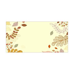 Autumn Border Frame Background Yoga Headband by Pakjumat