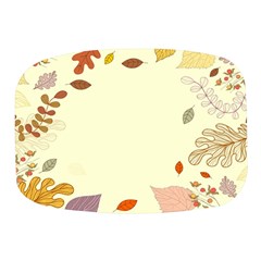 Autumn Border Frame Background Mini Square Pill Box by Pakjumat