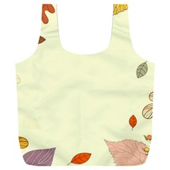 Autumn Border Frame Background Full Print Recycle Bag (xxxl) by Pakjumat