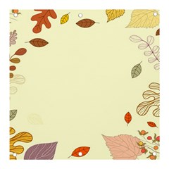 Autumn Border Frame Background Banner And Sign 3  X 3  by Pakjumat