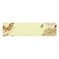 Autumn Border Frame Background Banner And Sign 4  X 1  by Pakjumat