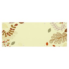 Autumn Border Frame Background Banner And Sign 8  X 3  by Pakjumat