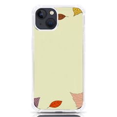 Autumn Border Frame Background Iphone 13 Tpu Uv Print Case by Pakjumat