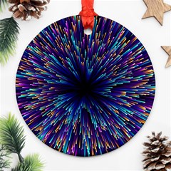 Abstract Beam Blast Ornament (round) by Pakjumat