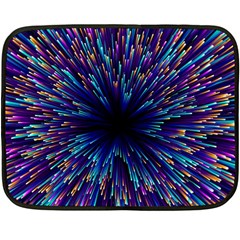 Abstract Beam Blast Two Sides Fleece Blanket (mini) by Pakjumat