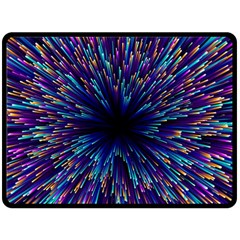 Abstract Beam Blast Fleece Blanket (large) by Pakjumat