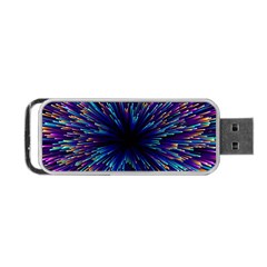 Abstract Beam Blast Portable Usb Flash (two Sides) by Pakjumat