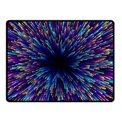 Abstract Beam Blast Two Sides Fleece Blanket (small) by Pakjumat