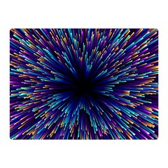 Abstract Beam Blast Two Sides Premium Plush Fleece Blanket (mini) by Pakjumat