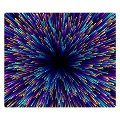 Abstract Beam Blast Two Sides Premium Plush Fleece Blanket (small) by Pakjumat