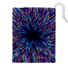 Abstract Beam Blast Drawstring Pouch (4xl) by Pakjumat