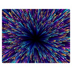 Abstract Beam Blast Premium Plush Fleece Blanket (medium) by Pakjumat