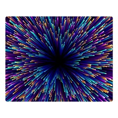 Abstract Beam Blast Premium Plush Fleece Blanket (large) by Pakjumat