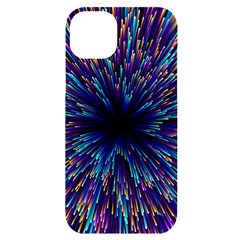 Abstract Beam Blast Iphone 14 Plus Black Uv Print Case