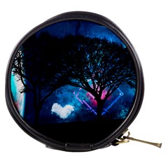 Trees Surreal Universe Silhouette Mini Makeup Bag by Pakjumat