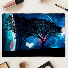 Trees Surreal Universe Silhouette Cosmetic Bag (xxl) by Pakjumat