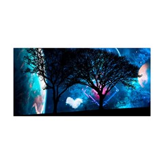 Trees Surreal Universe Silhouette Yoga Headband by Pakjumat